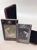 MLB 1998 Roberto Alomar 24k Gold & Silver Card & 24k Gold Signature Card - 2 Card Set -