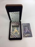 MLB 1998 Tony Clark 24k Gold & Silver Card & 24k Gold Signature Card - 2 Card Set