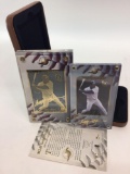 MLB 1998 Tony Clark 24k Gold & Silver Card & 24k Gold Signature Card - 2 Card Set