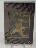 1998 MLB 24K Gold Metal Collectible Chipper Jones Card Limited Edition PP44