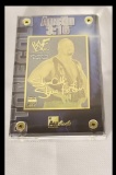 WWF 2000 Stone Cold Steve Austin 24k Gold & Silver Metal Card Limited Edition #621 w/ CoA