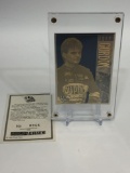 1995 Jeff Gordon 24k Gold Metal Collectible Press Pass Gold Series Card Limited Edition # 966/1995