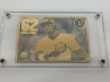 MLB 1998 Sammy Sosa 62 Home Runs 24k Gold & Silver ERROR Card