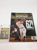 MLB 1998 Mark McGwire 62 Home Run Sports Illustrated 24k Gold & Silver ERROR Card w/ Matching SI mag
