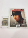 MLB 2001 Cal Ripken Jr. Sports Illustrated Tribute 24k Gold & Silver ERROR Card w/ Matching SI