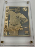 MLB 2003 Roger Clemens Collectible 24k Gold & Silver ERROR Card