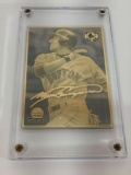 MLB 2000 Nomar Garciaparra Collectible 24k Gold & Silver ERROR Card