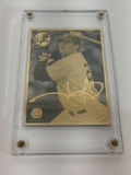 MLB 2002 Jason Giambi Collectible 24k Gold & Silver ERROR Card