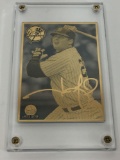 MLB 2002 Jason Giambi Collectible 24k Gold & Silver ERROR Card