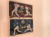 1999 Mark McGwire & Sammy Sosa Back to Back 60 Home Runs Gold Signature 2-Card Set