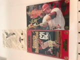 1998 MLB Mark McGwire Sports Illustrated And Home Run Chase 24K Gold Signature 2-Card Set