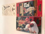 1998 MLB Mark McGwire Sports Illustrated And Home Run Chase 24K Gold Signature 2-Card Set