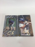 MLB 1999 Travis Lee Gold Signature & 1998 Gold Prospects Gold Signature 2-Card Set