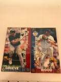 1998 Kerry Wood NL ROY Gold Sig & Ben Grieve AL ROY Gold Sig 2-Card Set