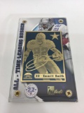 2002 NFL Emmitt Smith 24k Gold All Time Leading Rusher Limited Edition 3420/10000 w/ CoA