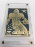 2003 NFL Emmitt Smith 24k Gold Metal Limited Edition ERROR Card