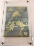 2002 MLB Ozzy Smith 24k Gold Metal Limited Edition ERROR