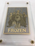 2016 Disney Frozen Limited Edition 24k Gold & Silver Metal Card Production Proof