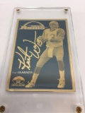 NFL Kurt Warner 24k Gold Metal Rams Limited Edition ERROR Card