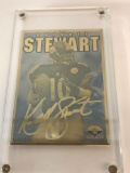 1998 NFL Kordell Stewart 24k Gold Metal Limited Edition ERROR Card