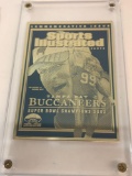 2003 NFL Tampa Bay Buccaneers 2002 Super Bowl Champs Sports Illustrated 24k Gold ERROR Card