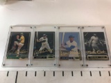 1993 Spectrum Diamond Club 24K Gold Signature Hunter- Kaline- Banks- Ruth-Limited Edition 4 Card Set