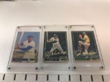 1993 Spectrum Diamond Club 24K Gold Signature Banks, Kaline, Hunter 3-Card Set