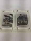 1993 Spectrum 24k Gold Signature Pitchers Dean, CobbLimited Edition Cards - Set of 2