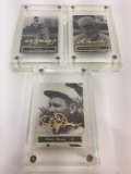 1993 Spectrum 24k Gold Signature Pitchers Young, Dean, Alexander Limited Edition Cards - Set of 3