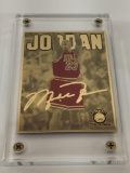 2017 NBA Michael Jordan 3x4 inch 24K Gold & Color Limited Edition Card Production Proof