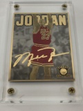 2017 NBA Michael Jordan 3x4inch Gold, Silver, & Color Limited Edition Card Production Proof