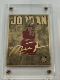 NBA Michael Jordan 3x4 inch 24K Gold & Color Limited Edition Production PROOF