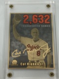 MLB Cal Ripken Jr. 2,632 Consecutive Games 3 x 4 inch Gold, Silver, & Color Production Proof