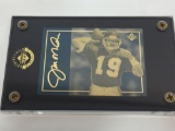 NFL 1993 Joe Montana - Upper Deck - Gold & Silver Card Limited Edition Production PROOF