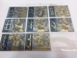 Upper Deck 1993 NFL 24K Gold 8-Card Set with Matching LE #'s 1,263