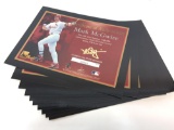 1998 MLB Mark McGwire 24k Gold Signature Standee Certs 70 HR 10 Units Edition Numbers 91-100/25,000