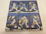 MLB 2003 Yankees 100th Anniversary - Set of 6 Limited Edition Cards w/Gold Foil Signatures