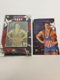 WWF 2001 Kurt Angle 24k Gold & Silver Card Limited Edition #313/25000 w/ Certificate of Authenticity