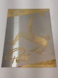 Pele Soccer Shots 24K Gold LE Collectible Gallery Piece w/ 24k Gold Signature - Production PROOF