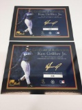MLB Ken Griffey Jr. 56th Home Run 24k Gold Signature STANDEE CERT Collectible 2 Units-- LE 8, 24