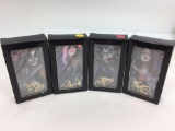 1999 Set of 4 KISS 24k Gold Signature Collectible Cards w/MATCHING Limited Edition Number 9 of 5,000