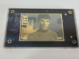 1998 Star Trek Mr. Spock 24k Gold & Silver Collectible Card Production PROOF 22