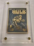 1996 Marvel Comics The Incredible Hulk - 24k Gold & Silver Collectible Card Production PROOF- 15