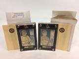 1995 Press Pass NASCAR Dale Earnhardt & Jeff Gordon 24k Gold Metal 2-Card Matched Set -LE 15