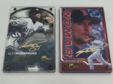 MLB Nomar Garciaparra 2002 & Alex Rodriguez 1999 24k Gold Signature Cards- Production PROOFS