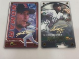 MLB Nomar Garciaparra 2002 & Alex Rodriguez 1999 24k Gold Signature Cards- Production PROOFS