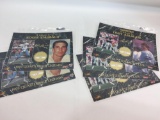 1993 Spectrum Aikman and Staubach 24k Gold Signature Tribute Shee - Set of (5) LE