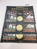 MLB Spectrum 1993 Roberto Clemente 24k Gold Signature Tribute Sheets - Set of 3- LE