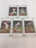 Spectrum Diamond Club Gullett, Foster, Morgan, Bench, Perez 24k Gold Signature Cards - Set of 5