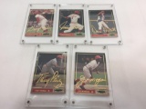 MLB Spectrum Diamond Club Gullett, Foster, Morgan, Bench, Perez 24k Gold Signature Cards - Set of 5